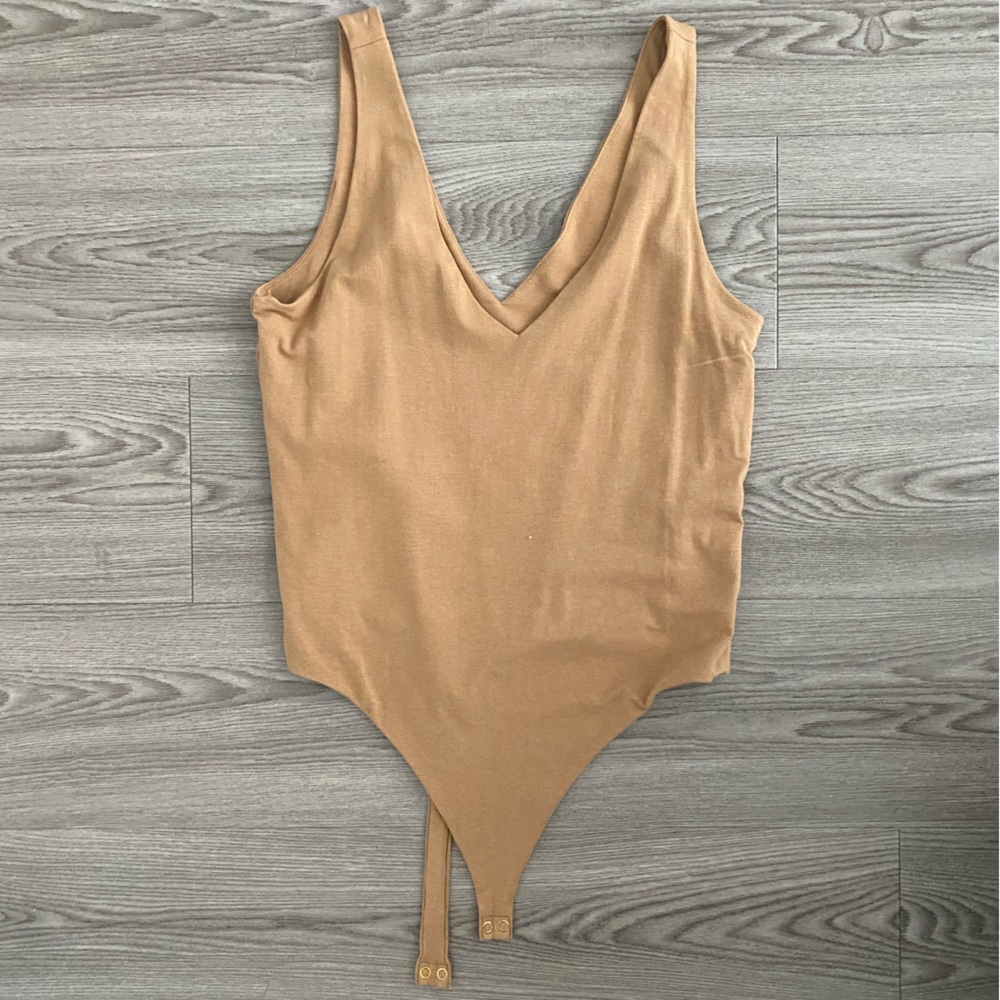 V-Neck Tank Thong Bodysuit